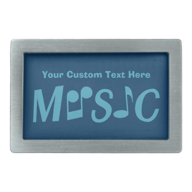 MUSIC custom belt buckle (Front)