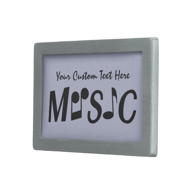 MUSIC custom belt buckle (Front Right)