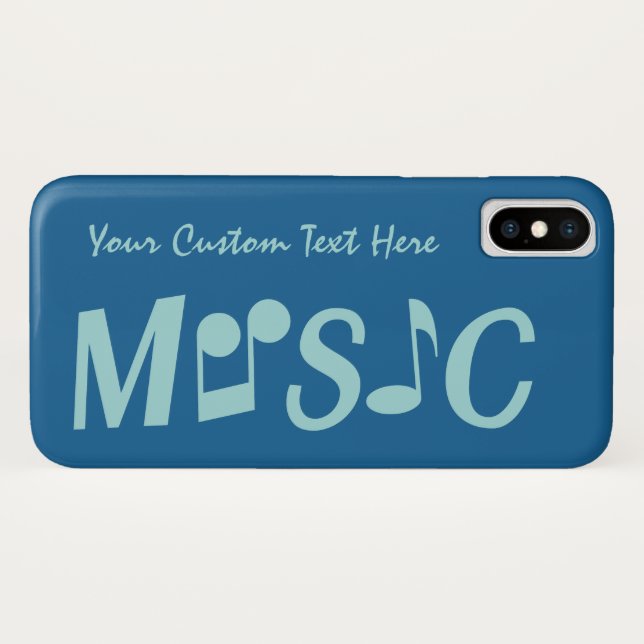 MUSIC custom color & text cases (Back (Horizontal))