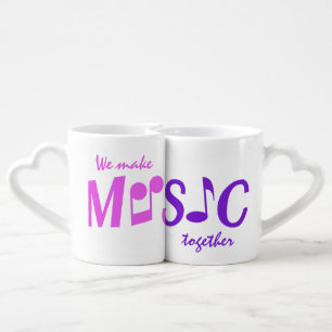 MUSIC custom couple's mugs