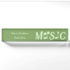 MUSIC custom desk nameplate