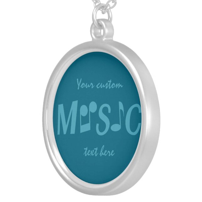 MUSIC custom necklace (Front Right)