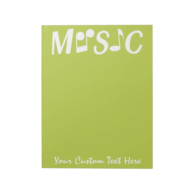 MUSIC custom notepad (Rotated)