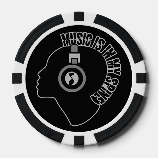 Music custom poker chips (Front)