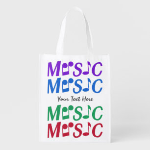 MUSIC custom reusable bag