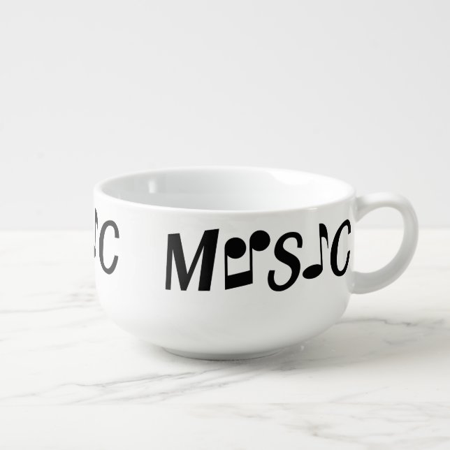 MUSIC custom soup bowl (Left)