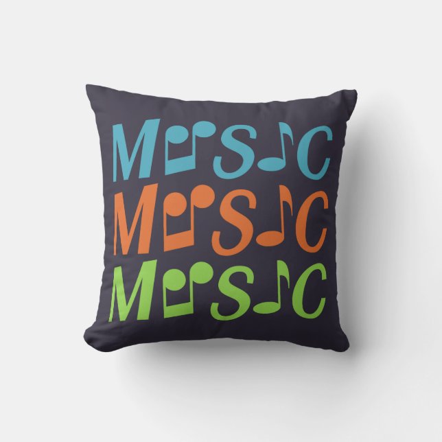 MUSIC custom throw pillow (Front)