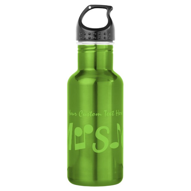 MUSIC custom Water Bottle (Front)