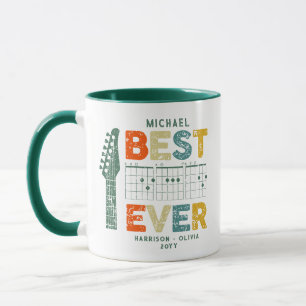 Music Dad Best Dad Ever Guitar Chords Personalized Mug