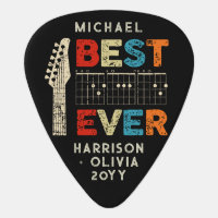 Music Dad Best Dad Ever Guitar Chords Personalized