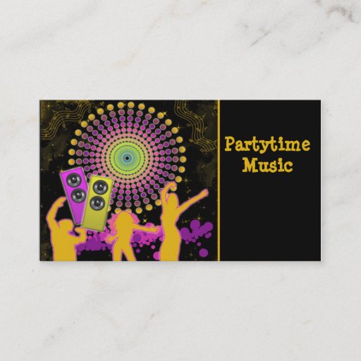 Customizable Music Dance Business Card