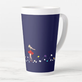 music, dance, romantic latte mug