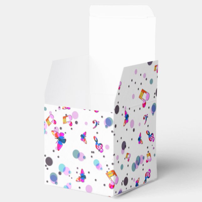 Music Dancing Favor Boxes (Opened)