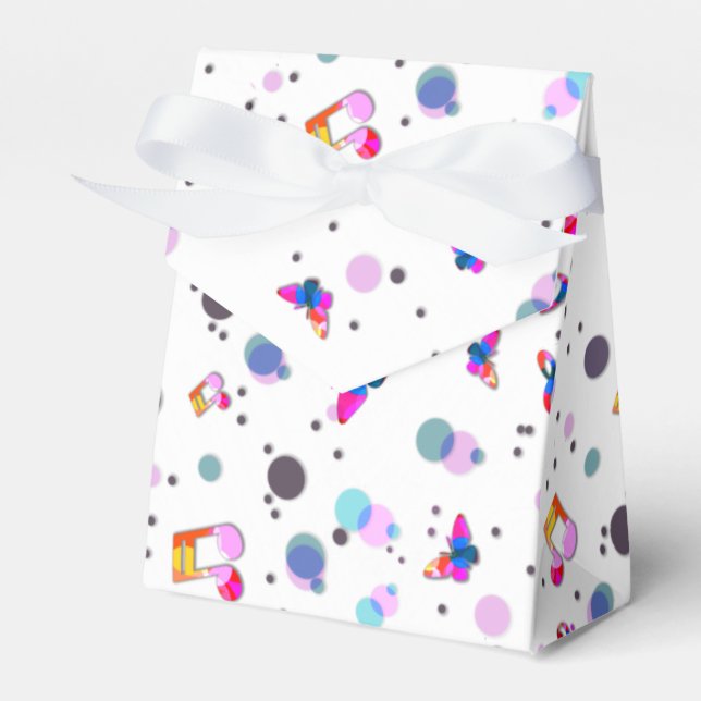 Music Dancing Favor Boxes (Front Side)
