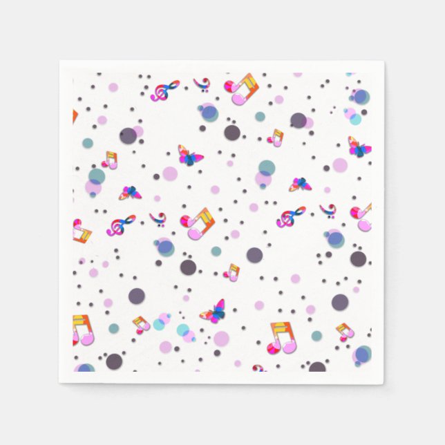 Music Dancing Napkins (Front)