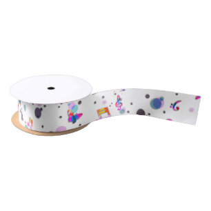 Music Dancing Satin Ribbon