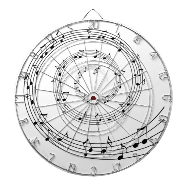 Music Dartboard With Darts (Front)
