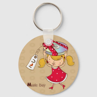 Music Day Keychain