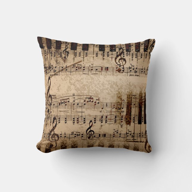Music Decorative Pillow (Front)