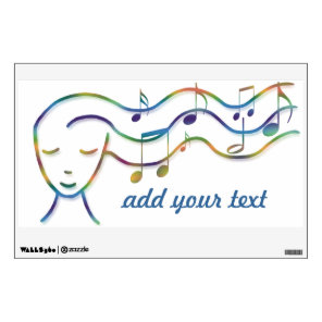 music design add your text wall decal