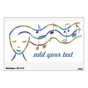 music design add your text wall decal