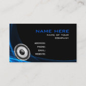music design business card (Back)