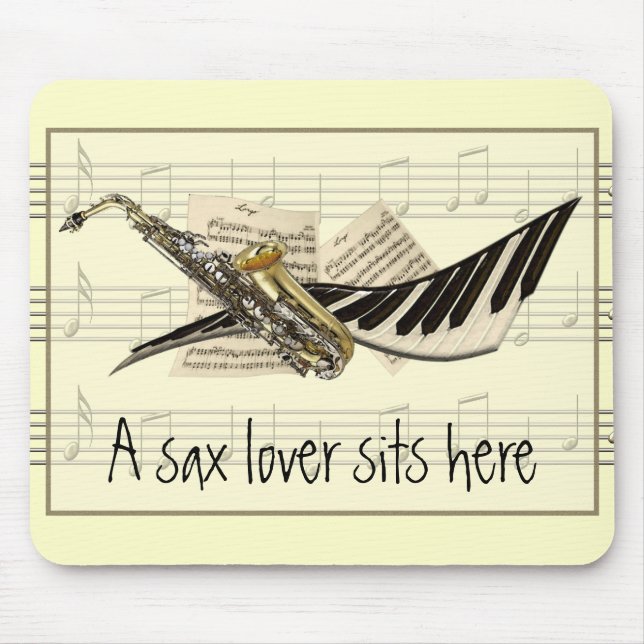 Music Design Customizable Mousepad (Front)