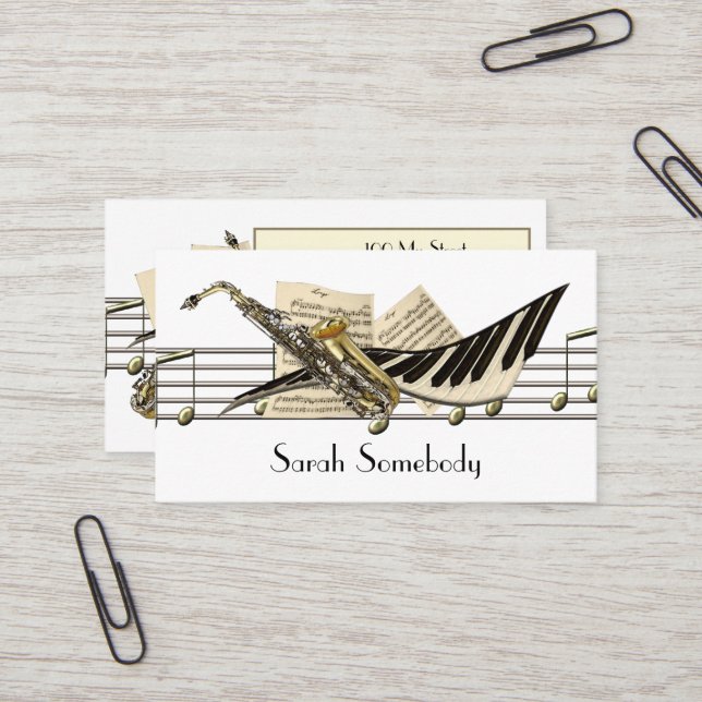 Music Design Profile Cards (Front/Back In Situ)