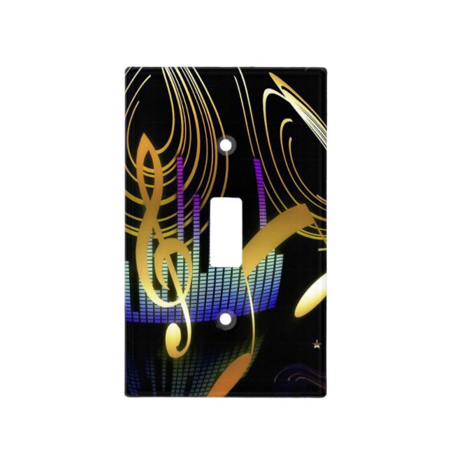 Music Design Wall Switch Plate (Front)