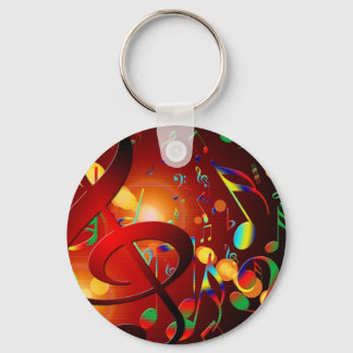 Music Destiny Song & Dance Notes Instruments Keychain