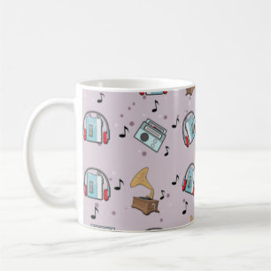 Music Devices Pattern  Coffee Mug