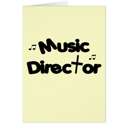Music Director Cards (Front)