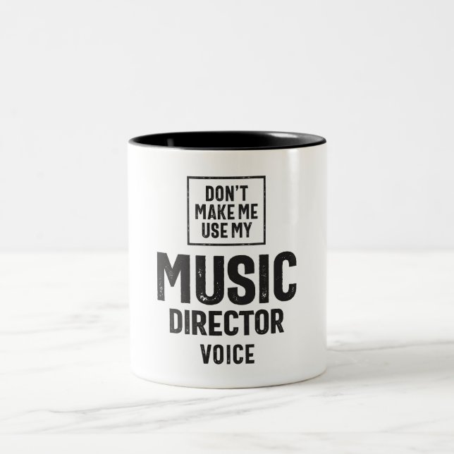Music Director Job Occupation Two-Tone Coffee Mug (Center)
