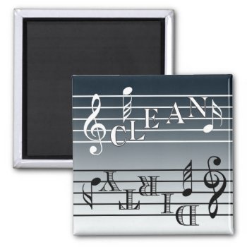 Music Dishwasher Indicator Magnet by missprinteditions at Zazzle