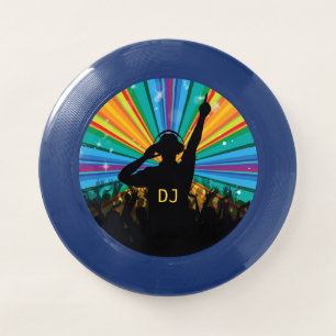 Music DJ custom monogram frisbee