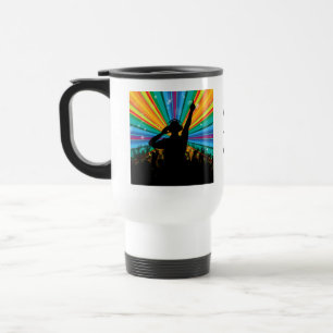 Music DJ custom monogram mugs