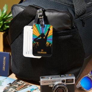 Music DJ custom name Luggage Tag