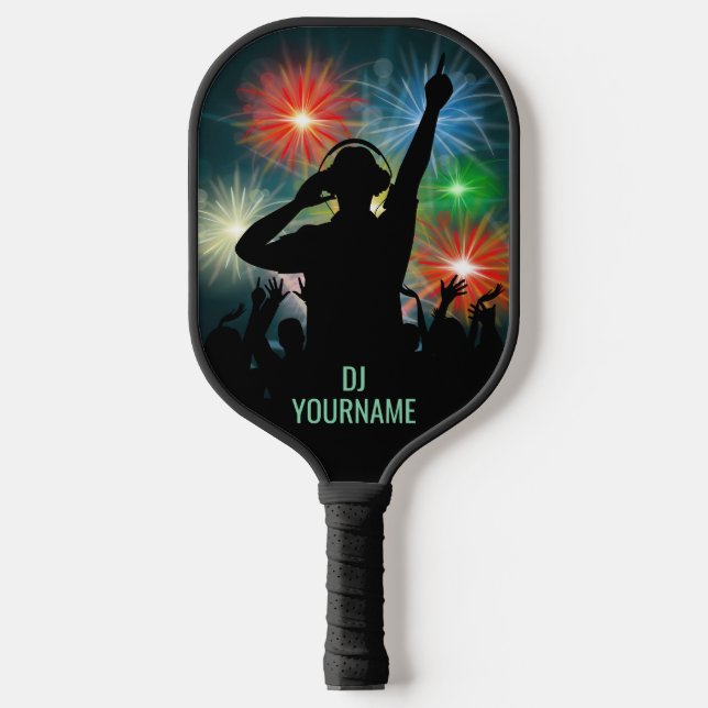 Music DJ custom name Pickleball Paddle (Front)