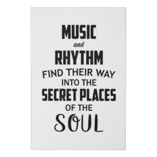 Music DJ Dance Art Hip Hop Guitar Rock Funny Gift Faux Canvas Print