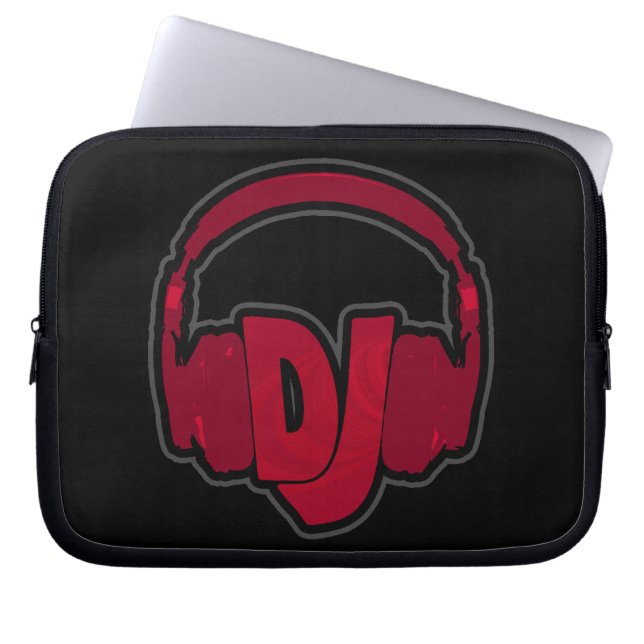 music DJ headphone Laptop Sleeve (Front)