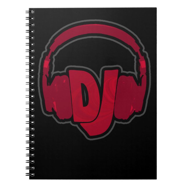 music DJ headphone Notebook (Front)