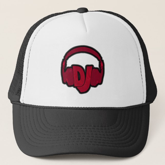 music DJ headphone Trucker Hat (Front)