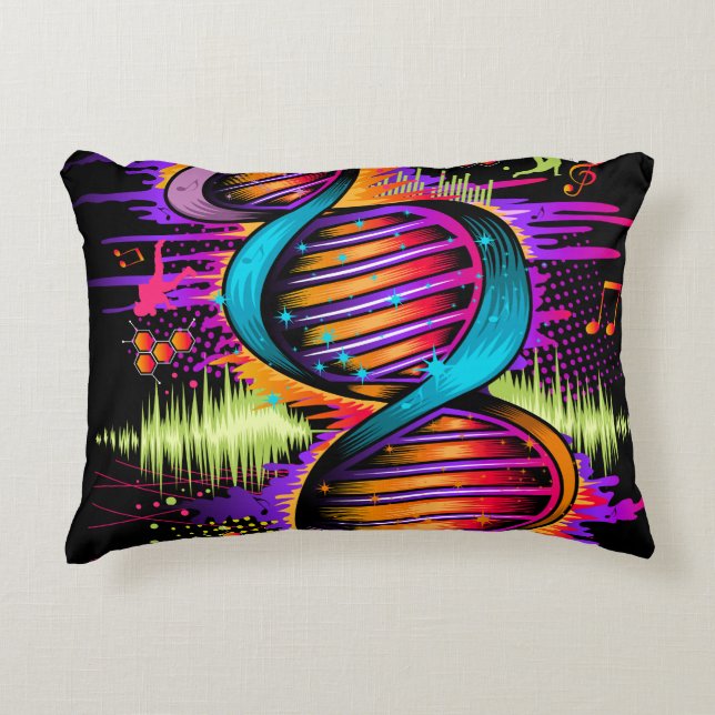Music DNA Accent Pillow (Front)