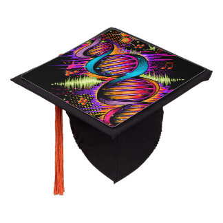 Music DNA Graduation Cap Topper