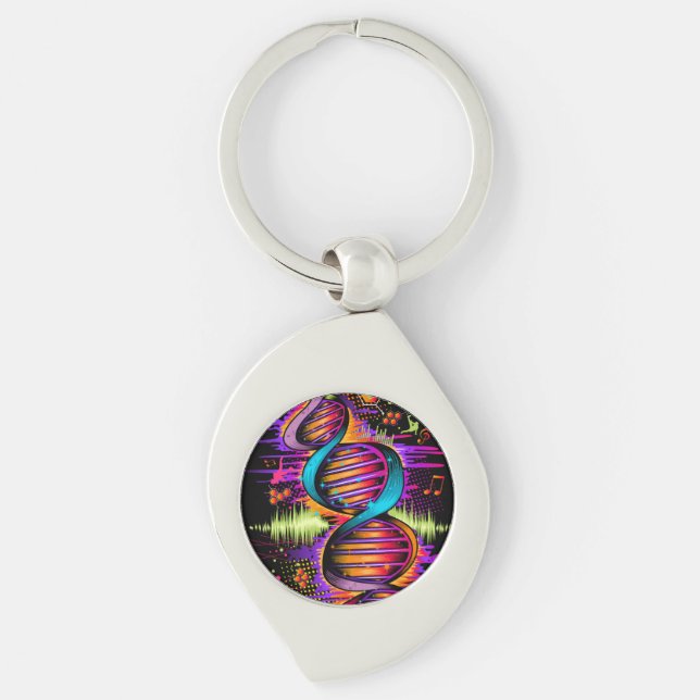 Music DNA Keychain (Front)
