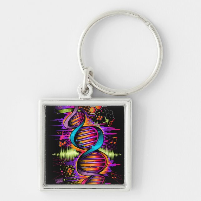 Music DNA Keychain (Front)