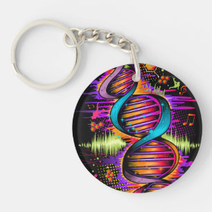 Music DNA Keychain