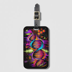 Music DNA Luggage Tag