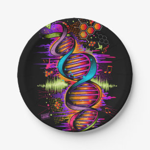 Music DNA Paper Plates