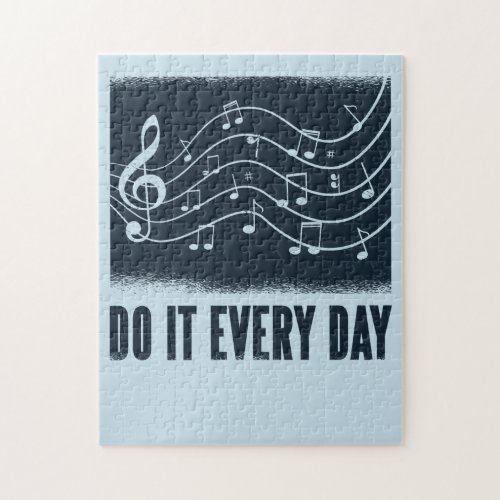 Music Do It Everyday Jigsaw Puzzle